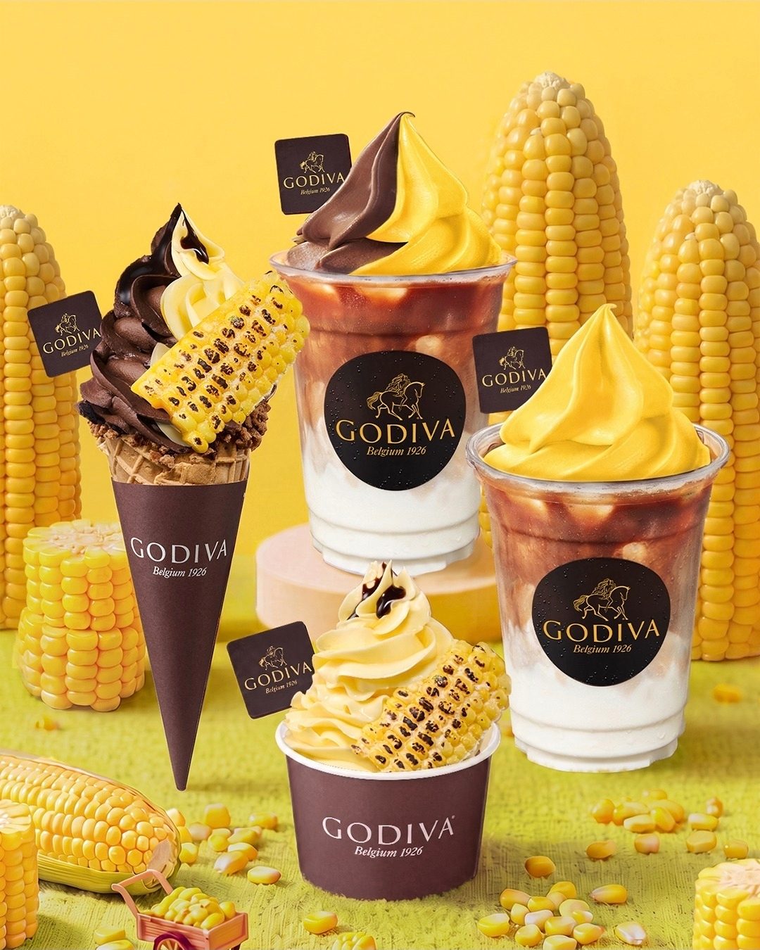 고디바 초당 옥수수 신메뉴🌽 달콤한 옥수수와 고디바가 만났어요!