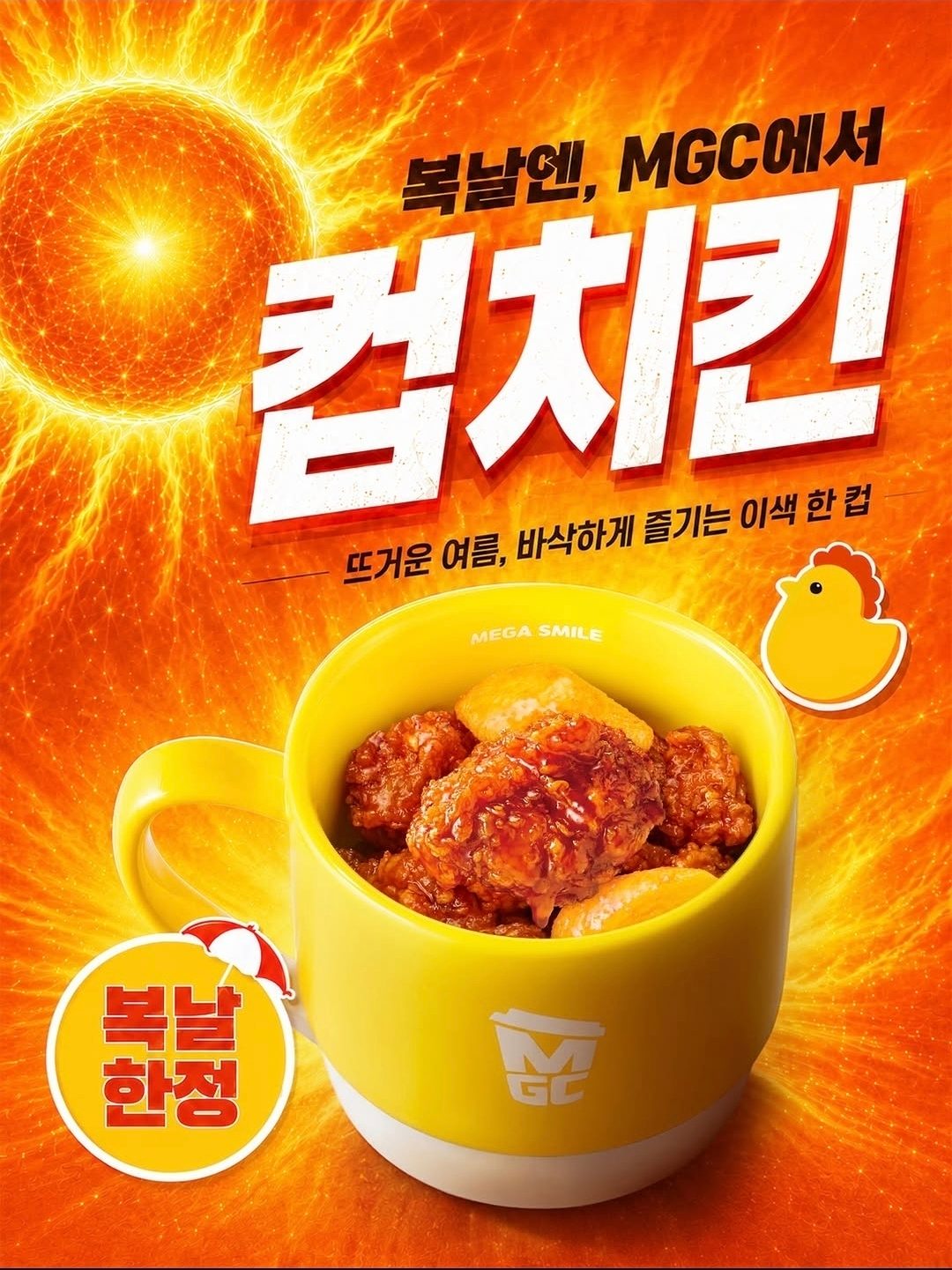 🍗 복날엔 메가MGC커피에서 ‘컵치킨’ 어때요? ☀️