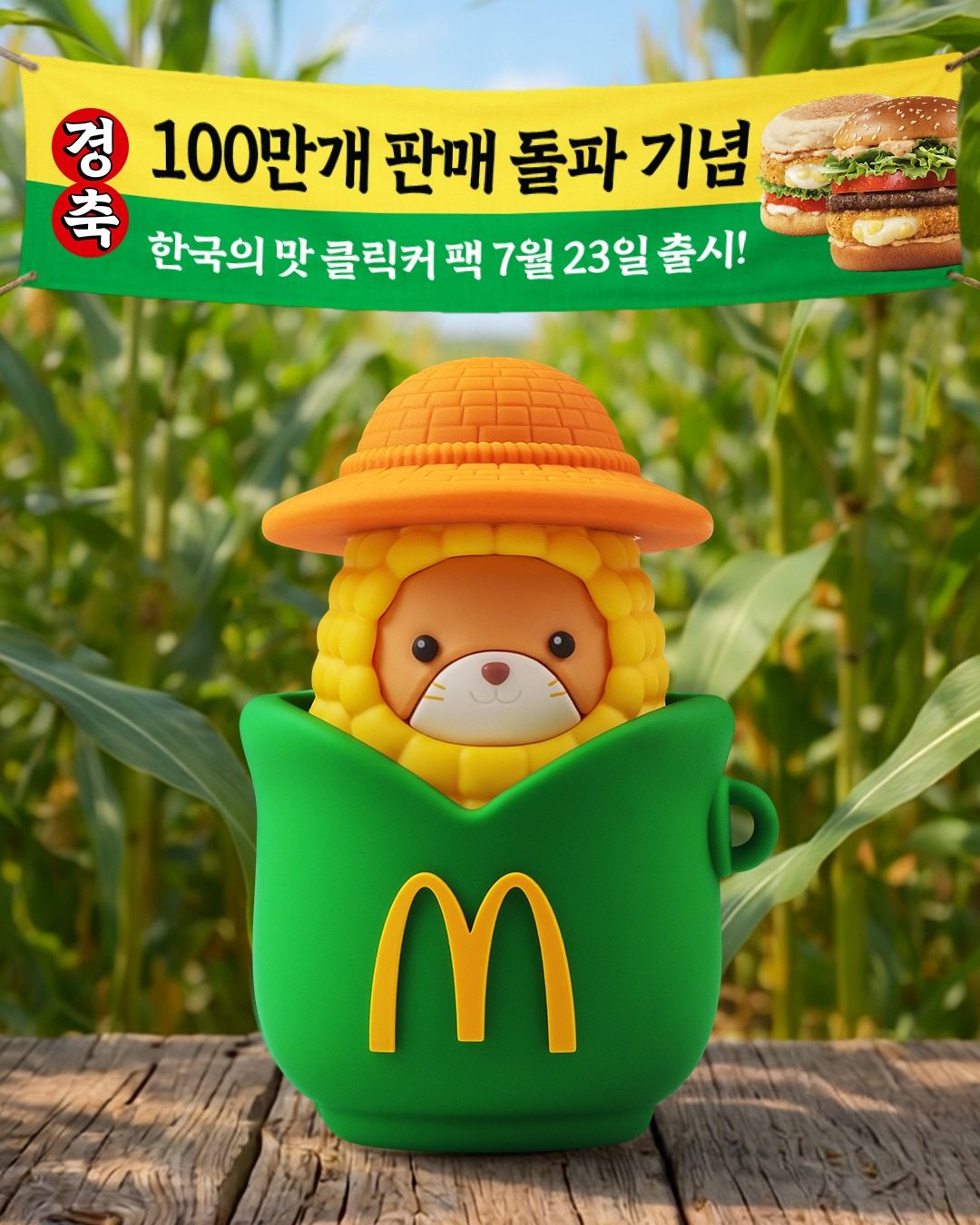 5🌽 맥도날드 X 충주씨, 옥수수 클리커까지 나왔어요!