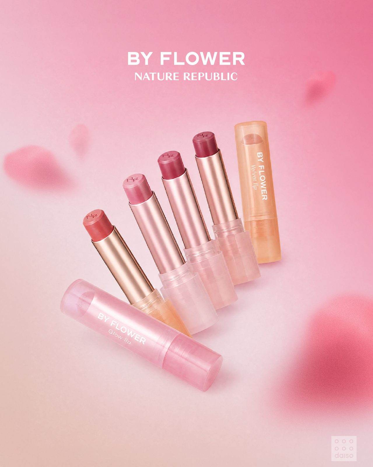 다이소 신상💗 네이처리퍼블릭 바이플라워 립 메이크업 출시