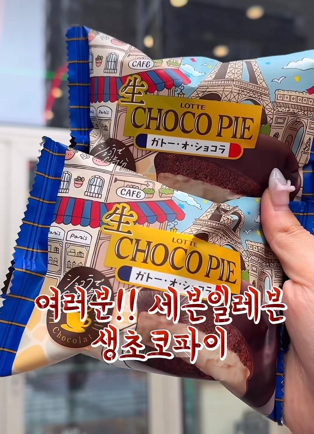 세븐일레븐 롯데 생초코파이 가토 오 쇼콜라 출시!